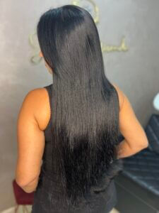 Transformação com mega hair no Studio Jessica Miranda, Cabo Frio. Volume e comprimento perfeitos para qualquer ocasião.